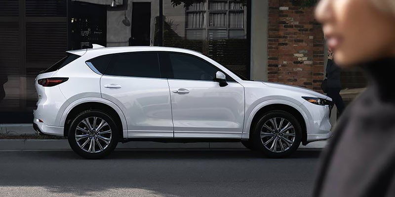 A white Mazda CX-5