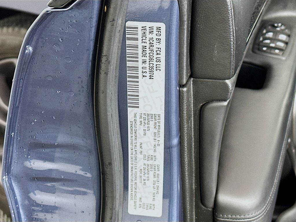 2020 Jeep Grand Cherokee High Altitude 4X4