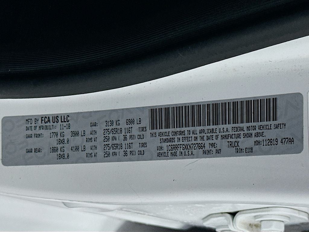 2019 RAM 1500 Big Horn/Lone Star Crew Cab 4x4 5'7' Box