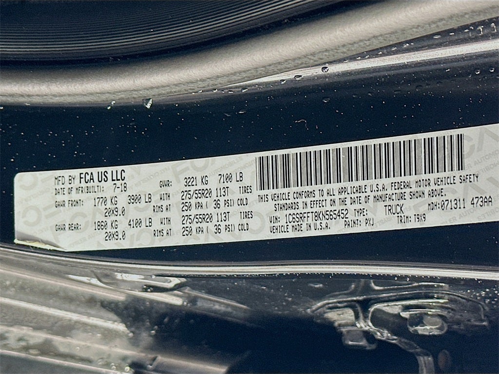 2019 RAM 1500 Big Horn/Lone Star Crew Cab 4x4 5'7' Box