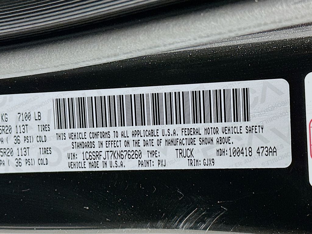 2019 RAM 1500 Laramie Crew Cab 4x4 5'7' Box
