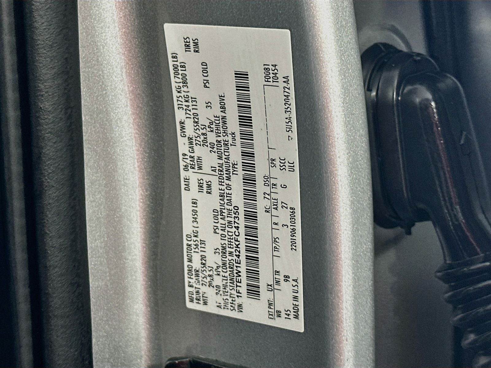 2019 Ford F-150 Platinum