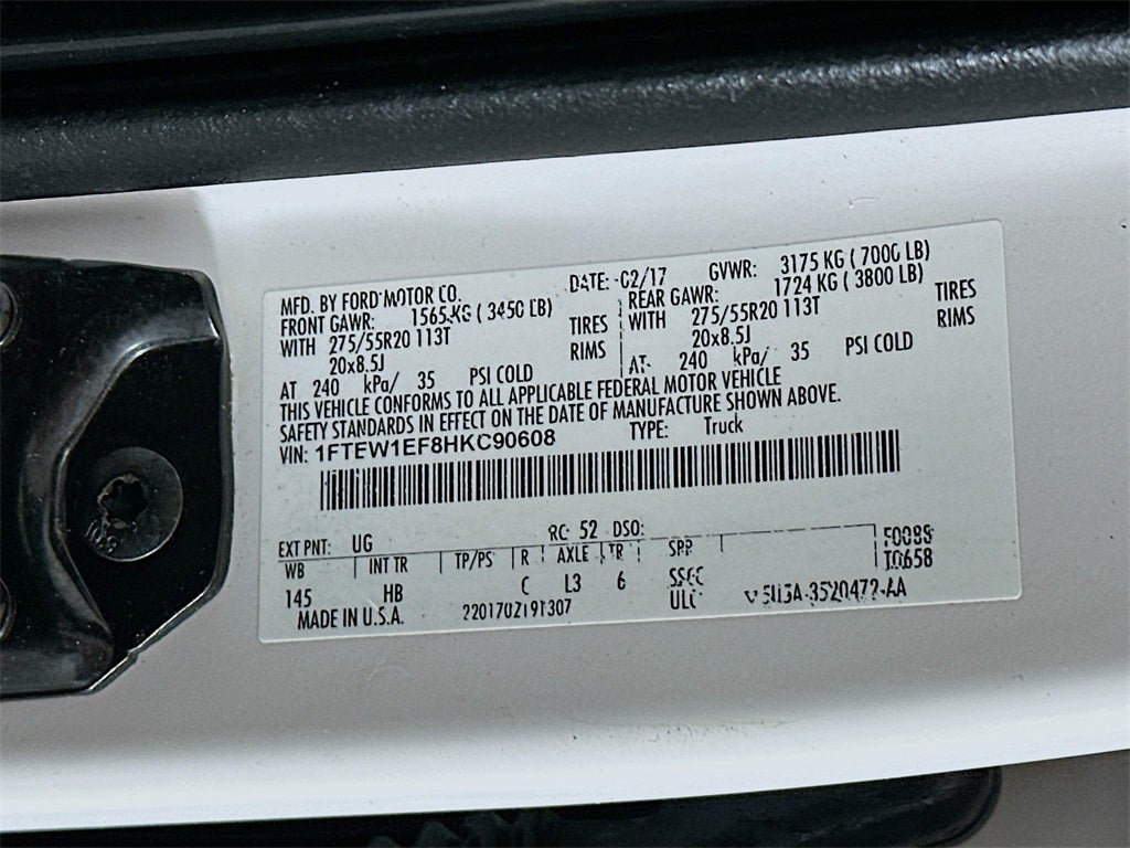 2017 Ford F-150 LARIAT