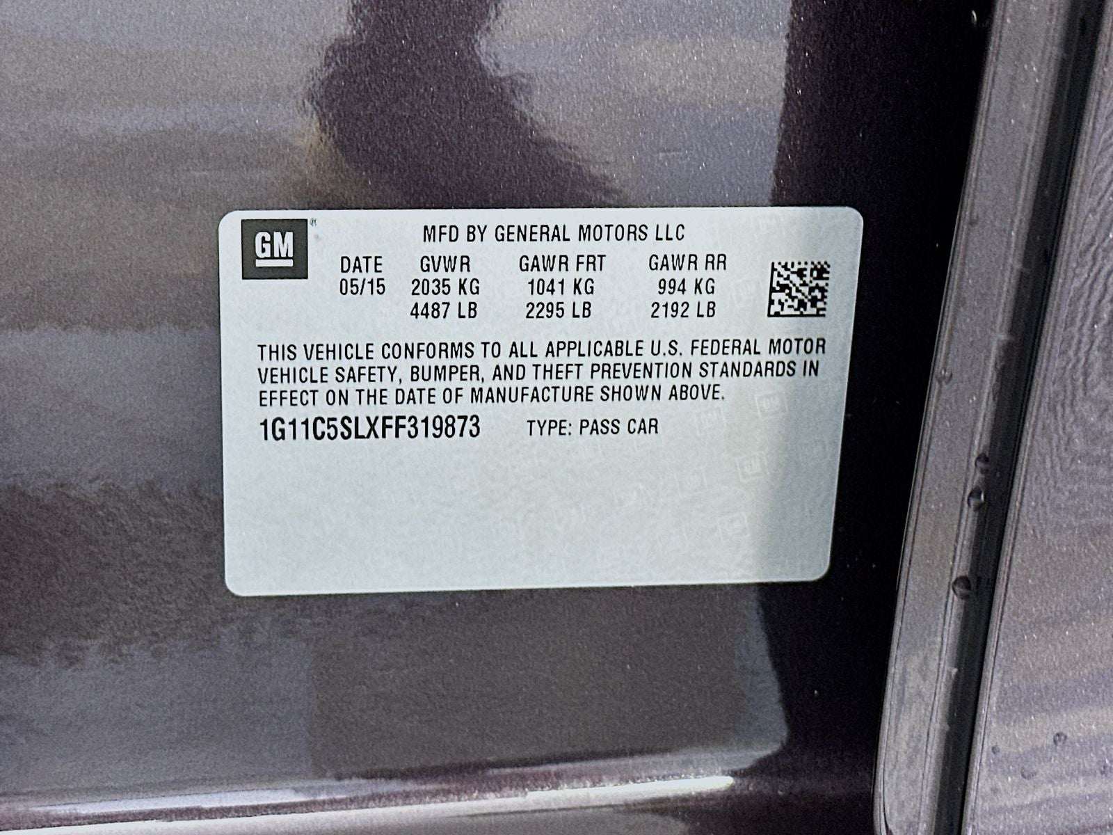 2015 Chevrolet Malibu 1LT
