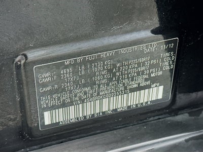 2013 Subaru Outback 3.6R Limited