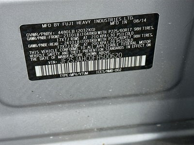 2015 Subaru Forester 2.5i Limited