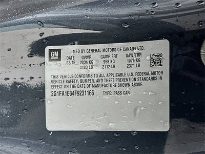 2015 Chevrolet Camaro 1LS