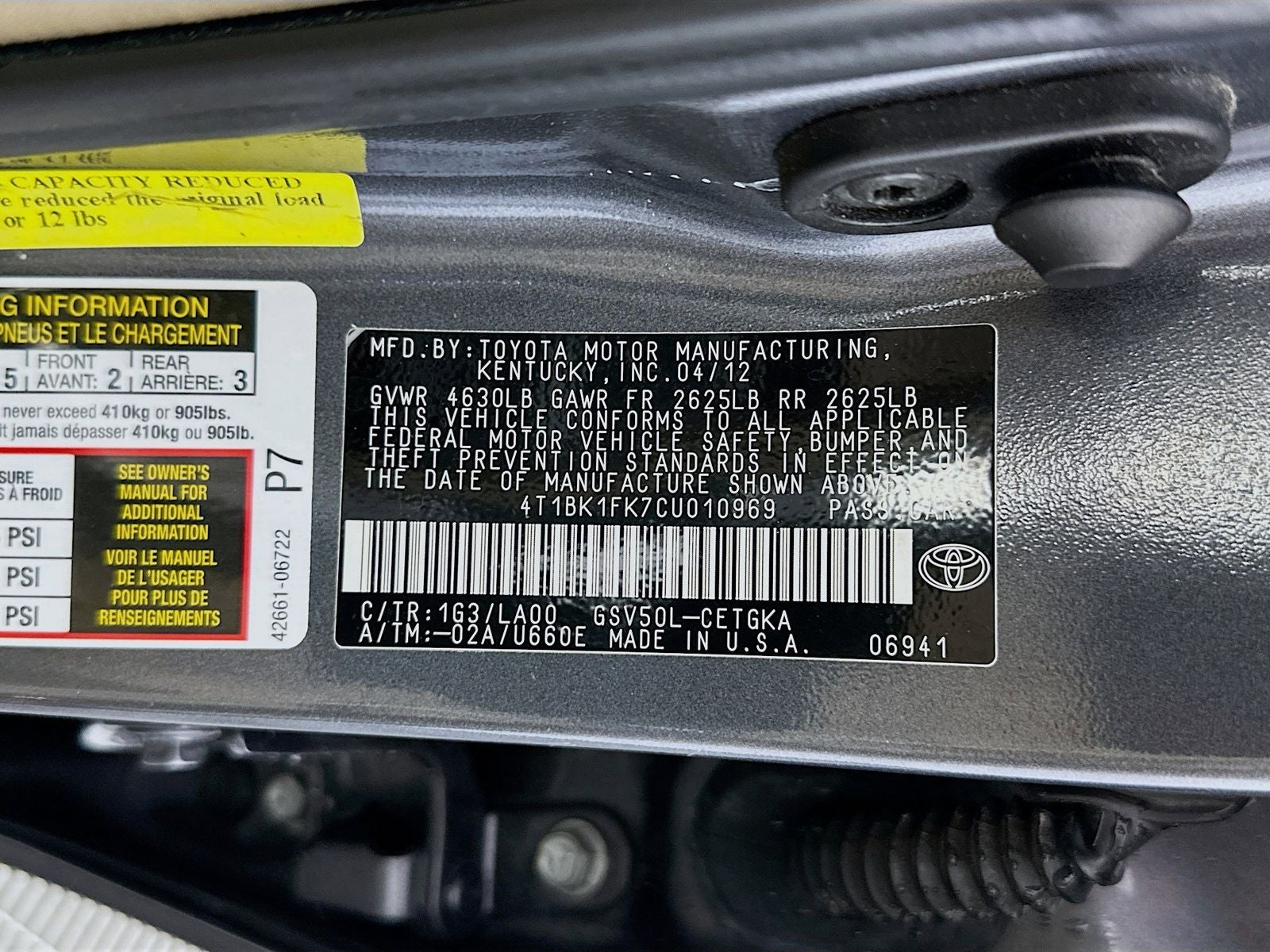 2012 Toyota Camry XLE