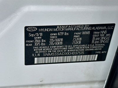 2019 Hyundai Santa Fe SEL Plus