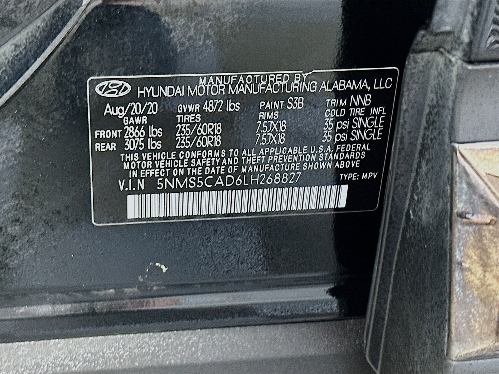 2020 Hyundai Santa Fe Limited