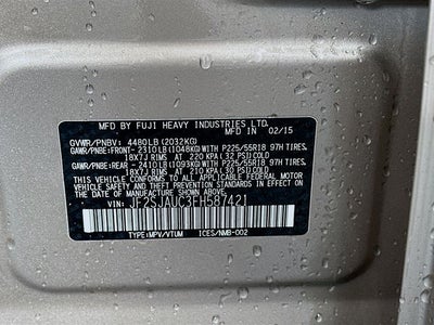 2015 Subaru Forester 2.5i Touring