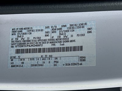 2018 Ford F-150 Lariat