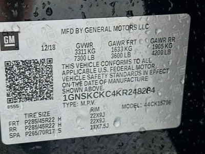 2019 Chevrolet Tahoe Premier