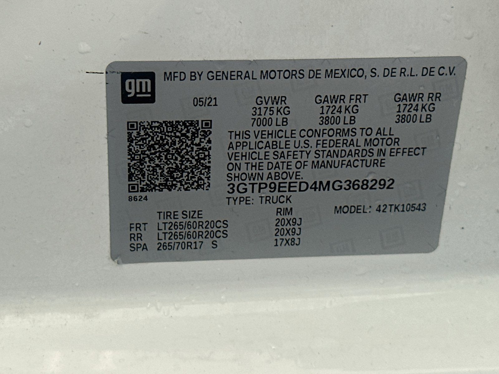 2021 GMC Sierra 1500 AT4