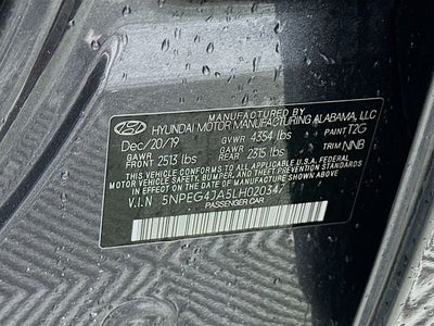 2020 Hyundai Sonata SE