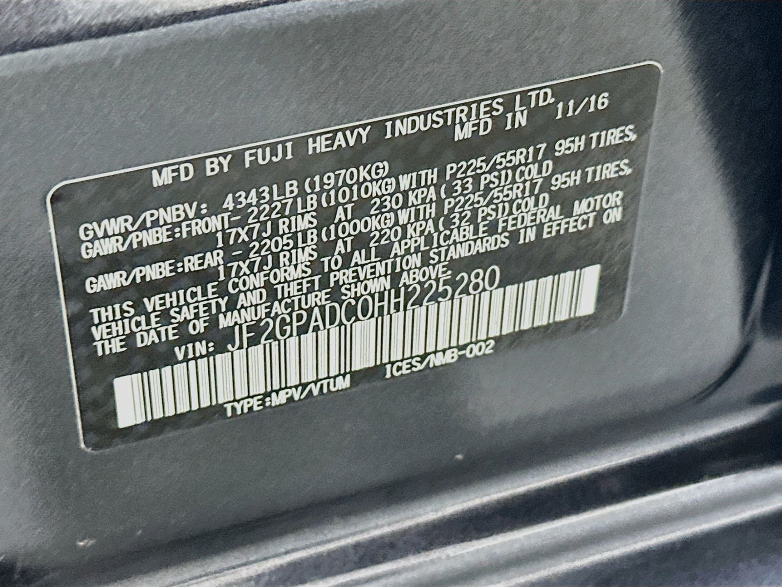 2017 Subaru Crosstrek 2.0i Premium
