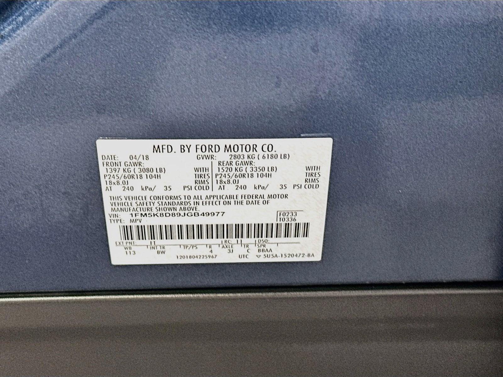2018 Ford Explorer XLT