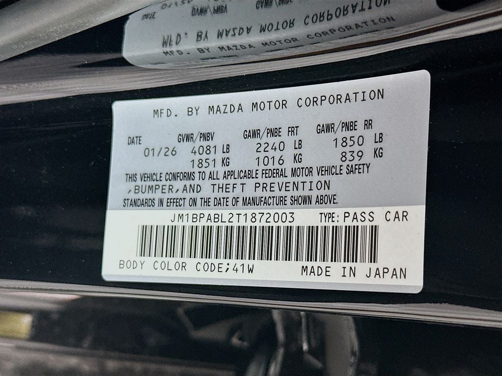 2026 Mazda Mazda3 Sedan 2.5 S Select Sport