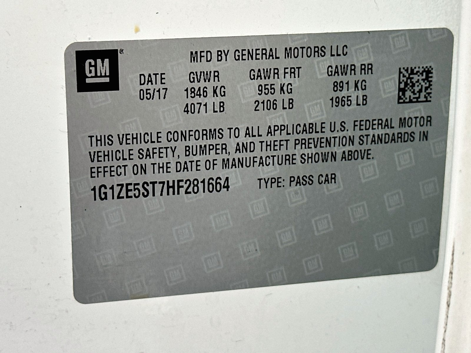 2017 Chevrolet Malibu LT 1LT