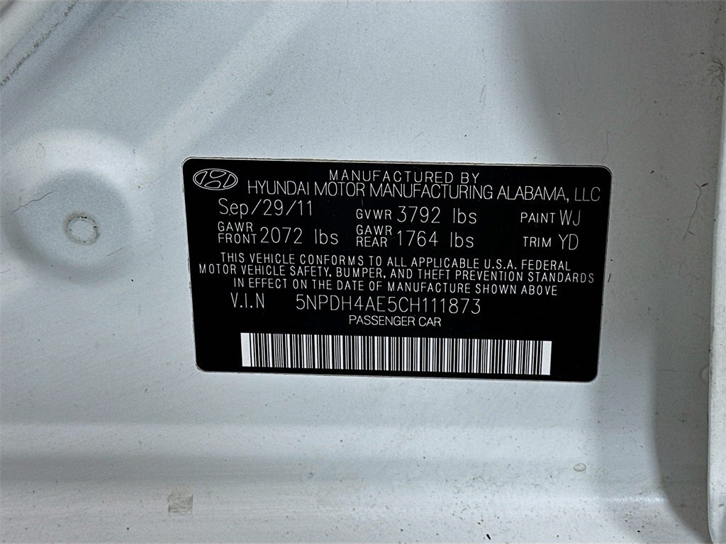 2012 Hyundai Elantra GLS