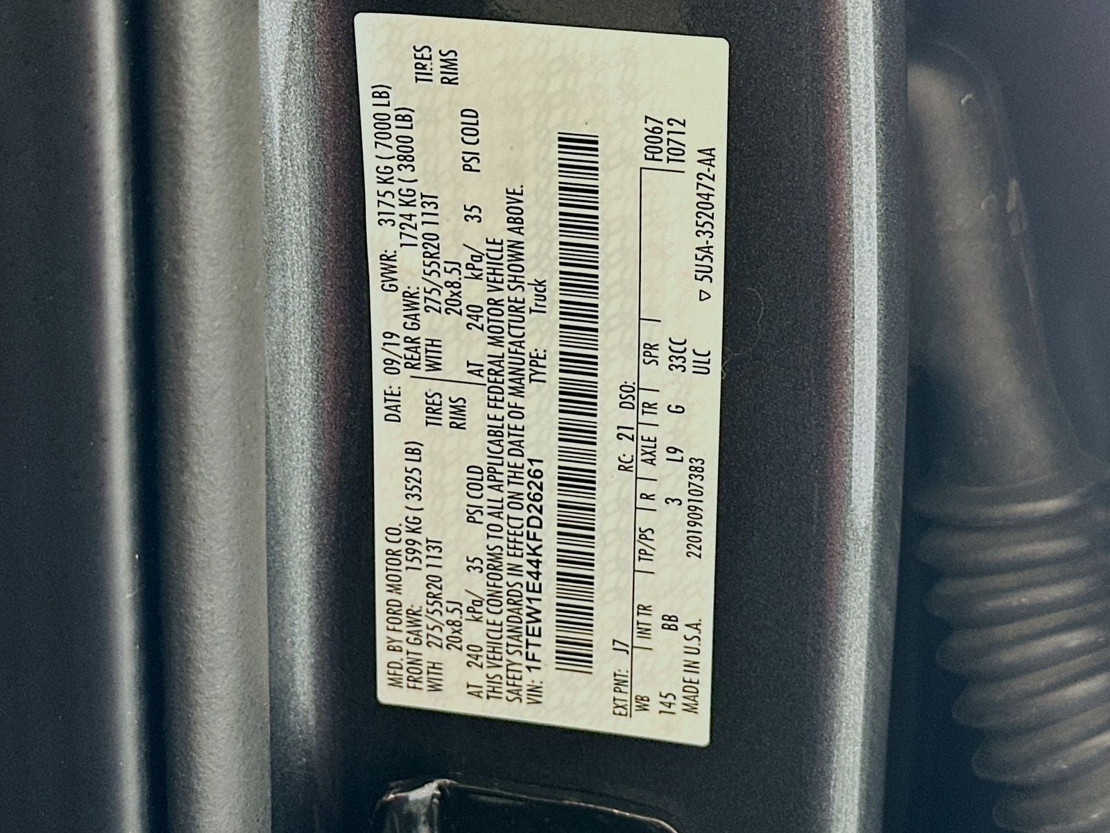 2019 Ford F-150 Platinum