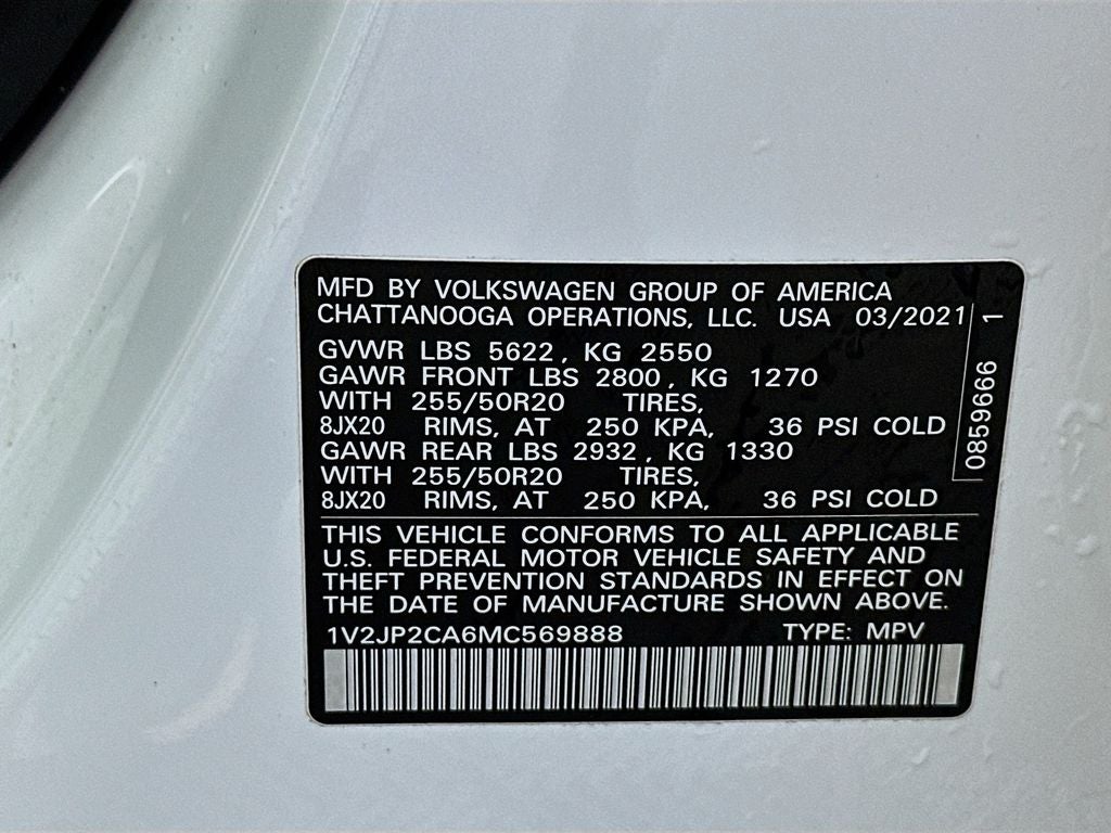2021 Volkswagen Atlas 2.0T SE w/Technology