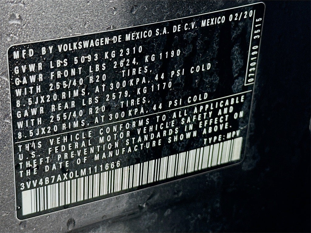 2020 Volkswagen Tiguan SEL Premium R-Line