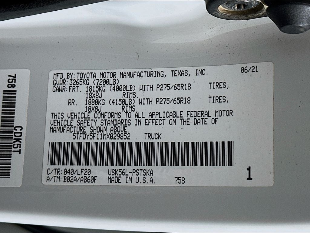 2021 Toyota Tundra TRD Pro