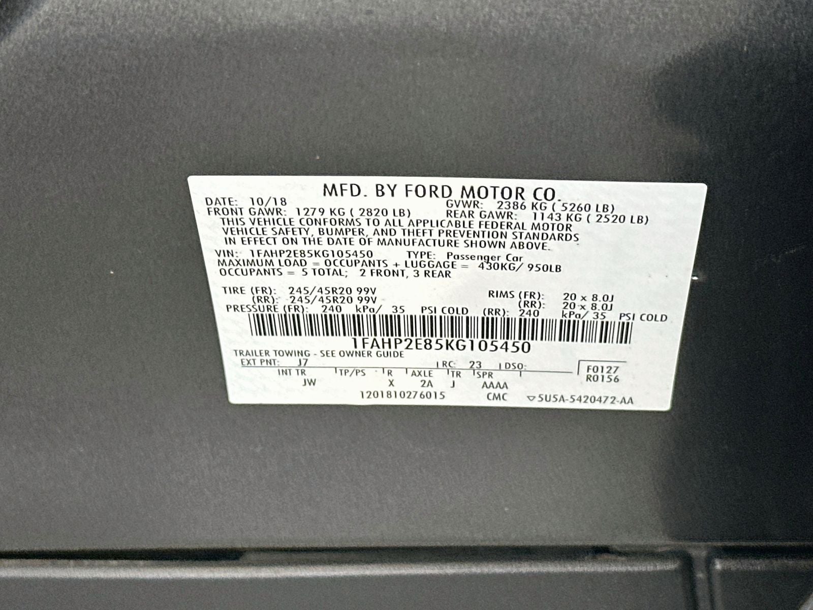 2019 Ford Taurus SEL