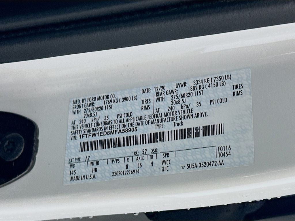 2021 Ford F-150 Lariat