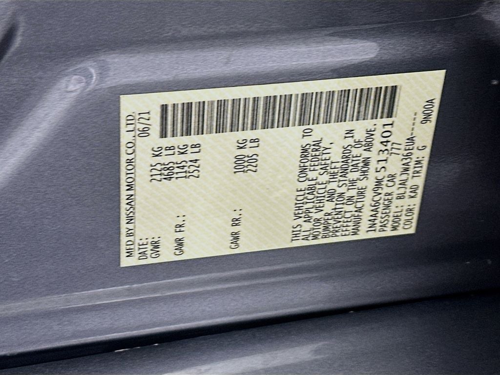 2021 Nissan Maxima SV