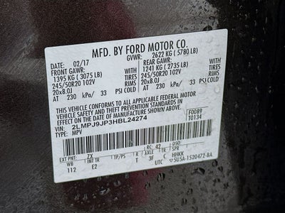 2017 Lincoln MKX Black Label