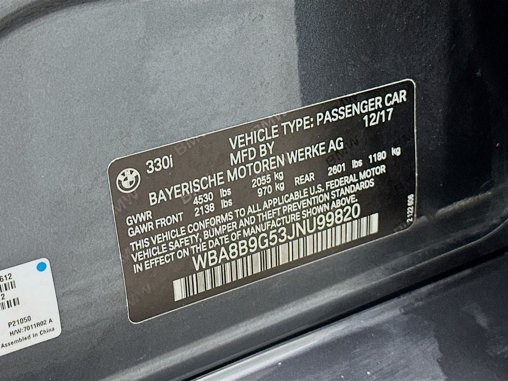 2018 BMW 3 Series 330i