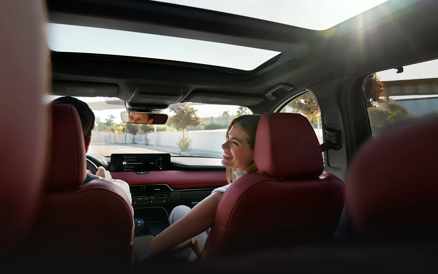 Friends riding in the 2-row 2027 Mazda CX-90 | Auffenberg Mazda of O'Fallon in Shiloh IL