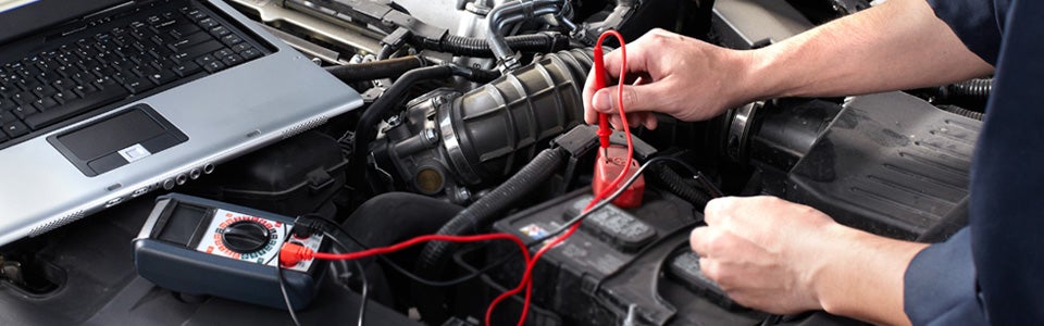 Expert checking battery